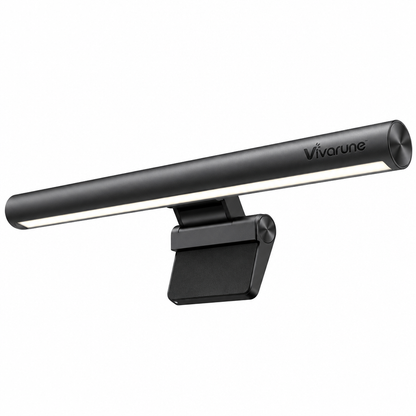 Vivarune™ FocusBeam LED Monitor Light Bar – Stepless Dimming, Adjustable Color Temperature, Low-Blue-Light Illumination & Flexible Screen-Mount Design